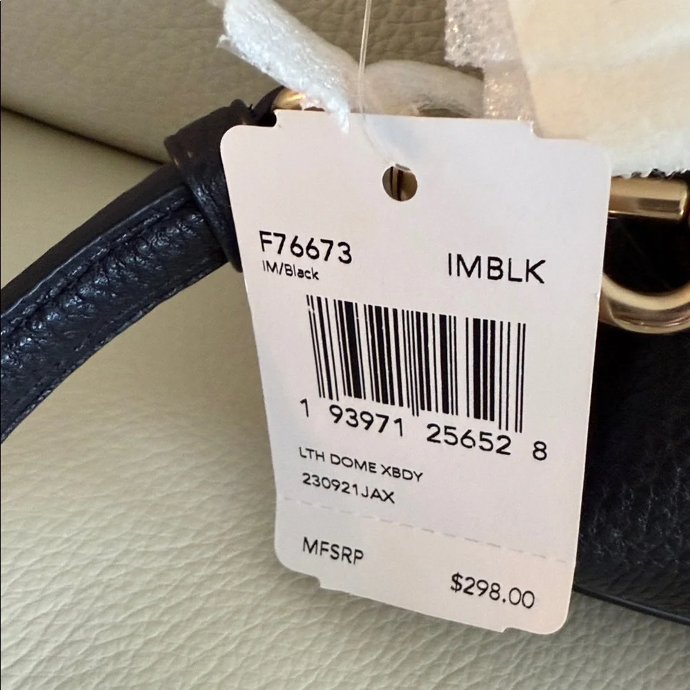 Coach Black Pebbled Leather Crossbody Bag - Picture 3 of 7